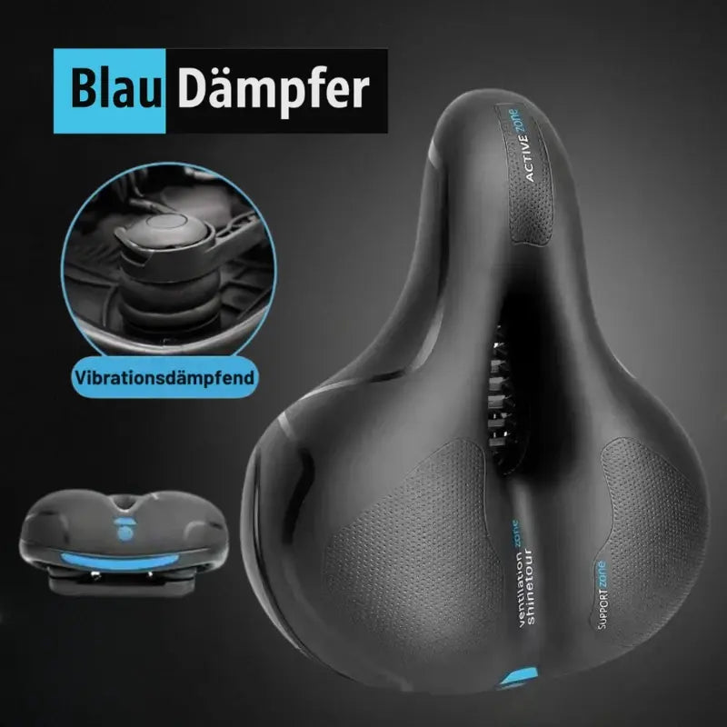 Ergonomischer Comfort Sattel mit Dämpfer