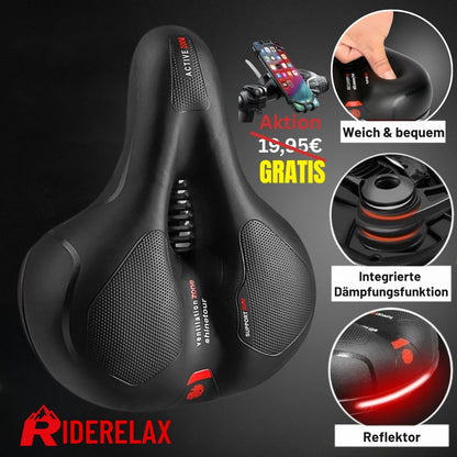 Ergonomischer Comfort Sattel mit Dämpfer
